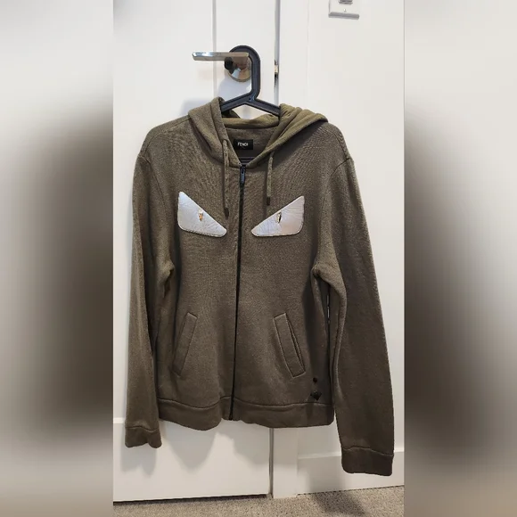 Fendi zip sweater shop